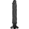 BASECOCK - REALISTA VIBRÁTOR 2-1 FEKETE 20 CM -O-4 CM
