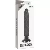 BASECOCK - REALISTA VIBRÁTOR 2-1 FEKETE 20 CM -O-4 CM