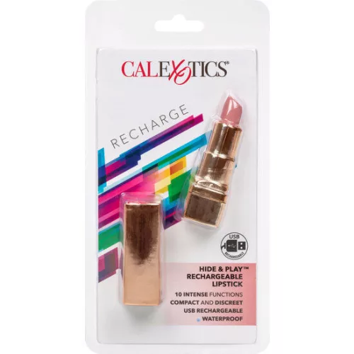 CALEXOTICS - BALA ÚJRATÖLTHETŐ RÚZS HIDE & PLAY SOFT PINK