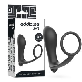 ADDICTED TOYS - VIBRÁCIÓS ANÁLIS DUGÓ PÉNISZGYŰRŰVEL