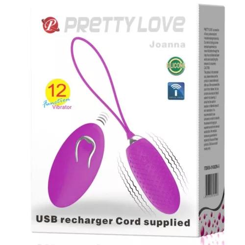 PRETTY LOVE - JOANNA VIBRATING EGG TÁVIRÁNYÍTÓ 12 MOD