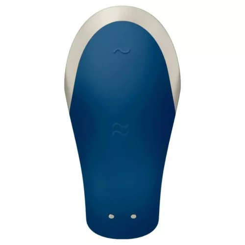 SATISFYER - DOUBLE LOVE LUXUS PARTNER VIBRÁTOR KÉK