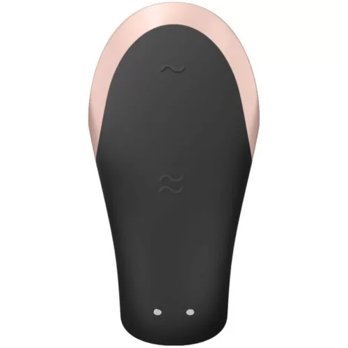 SATISFYER - DOUBLE LOVE LUXUS PARTNER VIBRÁTOR FEKETE
