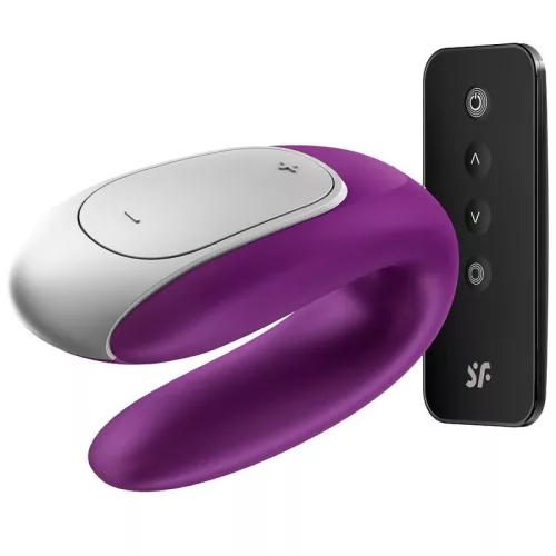 SATISFYER - DOUBLE FUN PARTNER VIBRÁTOR LILA