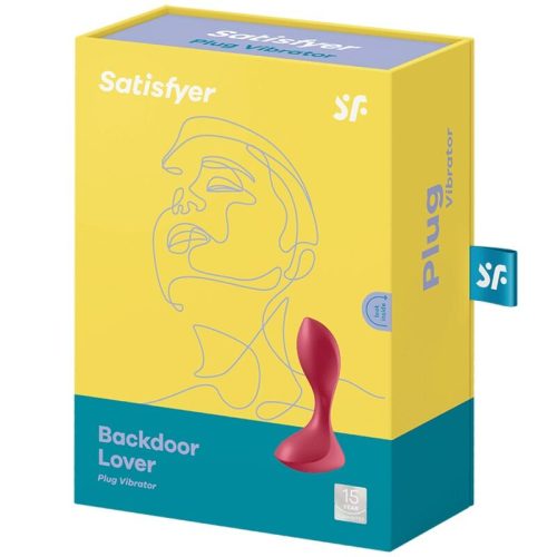SATISFYER - BACKDOOR LOVER VIBRÁLÓ PLUG RED