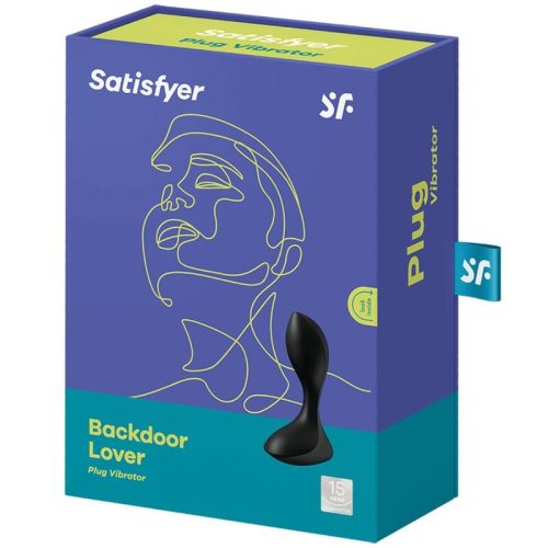 SATISFYER - BACKDOOR LOVER VIBRÁLÓ DUGÓ FEKETE