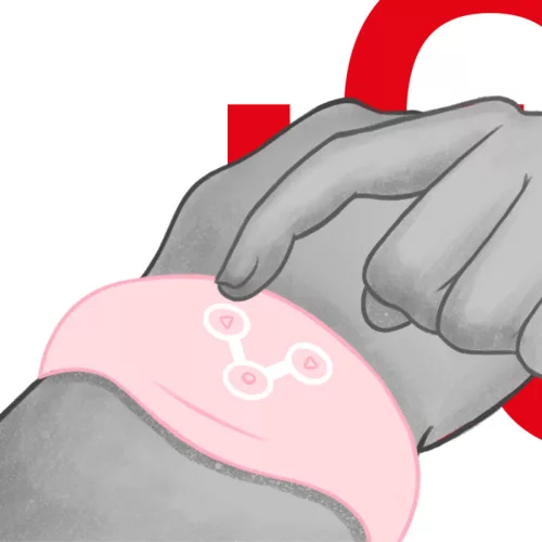 WATCHME - VEZETÉK NÉLKÜLI TECHNOLÓGIA ÓRA LÁGY RÓZSASZÍN