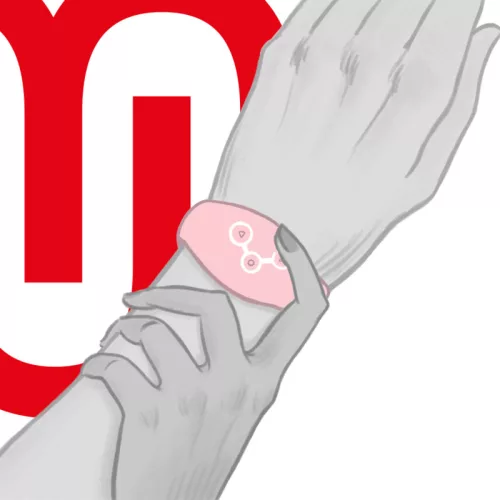 WATCHME - VEZETÉK NÉLKÜLI TECHNOLÓGIA ÓRA LÁGY RÓZSASZÍN