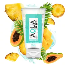   AQUA TRAVEL - ÍZES, VÍZALAPÚ SÍKOSÍTÓ TRÓPUSI GYÜMÖLCSÖK - 50 ML