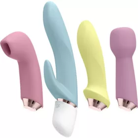   SATISFYER - CSODÁLATOS NÉGY VIBRÁTOR ÉS LÉGPULZUS KÉSZLET