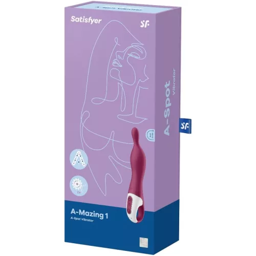 SATISFYER - LENYŰGÖZŐ 1 ASPOT VIBRÁTOR BERRY