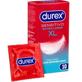 DUREX - SENSITIVE XL ÓVSZEREK EXTRA LARGUE 10 EGYSÉG