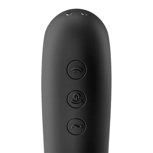 SATISFYER - DUAL KISS AIR PULSE VIBRÁTOR FEKETE