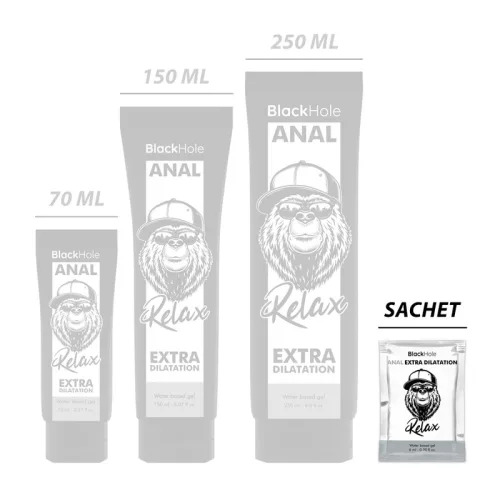 BLACK HOLE - VÍZALAPÚ GÉL, EXTRA DILATÁCIÓ, 6 ML EGYETLEN ADAG,
