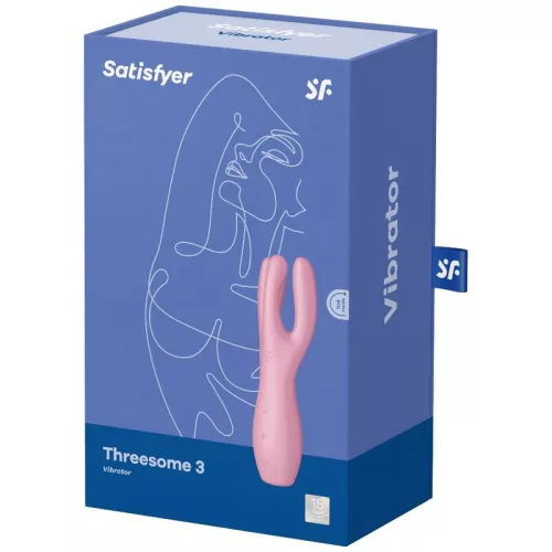 SATISFYER - HÁRMAS, 3 VIBRÁTOR PINK