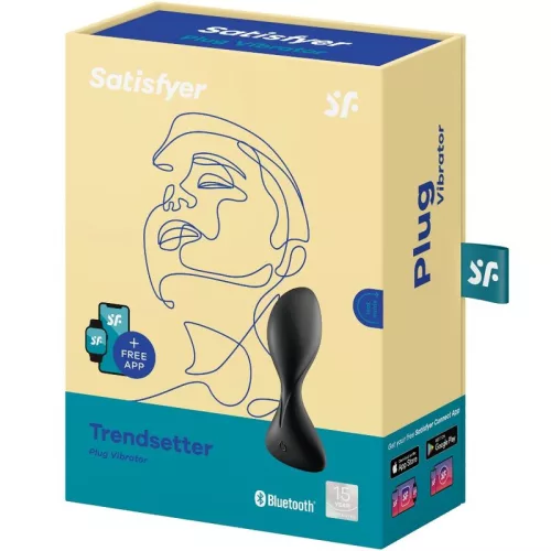 SATISFYER - TRENDTEREMTŐ REZGŐ DUGÓ ALKALMAZÁS FEKETE