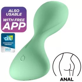 SATISFYER - TRENDTEREMTŐ VIBRÁLÓ PLUG APP GREEN