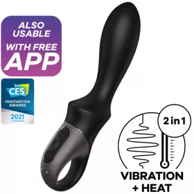 SATISFYER - HEAT CLIMAX ANÁLIS VIBRÁTOR ALKALMAZÁS FEKETE