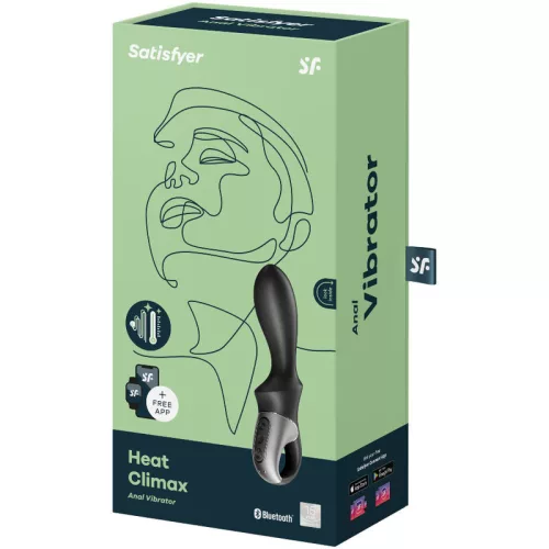 SATISFYER - HEAT CLIMAX ANÁLIS VIBRÁTOR ALKALMAZÁS FEKETE