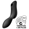 SATISFYER - CURVY TRINITY 2 AIR PULSE VIBRÁTOR FEKETE