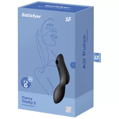 SATISFYER - CURVY TRINITY 2 AIR PULSE VIBRÁTOR FEKETE