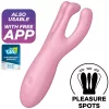 SATISFYER - TRIPAS 4 VIBRÁTOR APP PINK