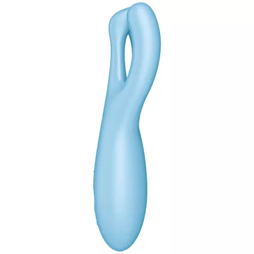 SATISFYER - HÁROMSZOROS 4 VIBRÁTOR ALKALMAZÁS KÉK