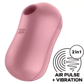   SATISFYER - VATTACUKOR LÉGPULZUSSTIMULÁTOR ÉS VIBRÁTOR RÓZSASZÍN