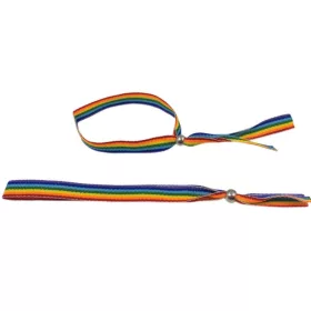 BÜSZKESÉG - LGBT ZÁSZLÓS EZÜST GOLYÓ KARKÖTŐ