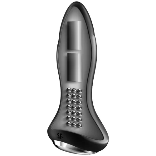 SATISFYER - ROTATOR PLUG 1+ REZGŐ DUGÓ APP BLACK