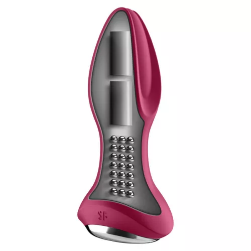 SATISFYER - ROTATOR PLUG 2+ REZGŐ DUGÓ APP RED