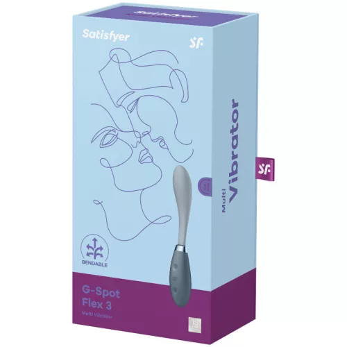 SATISFYER - G-SPOT FLEX 3 MULTI VIBRÁTOR SZÜRKE