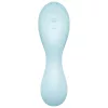 SATISFYER - CURVY TRINITY 5 AIR PULSE STIMULATOR & VIBRATOR APP BLUE