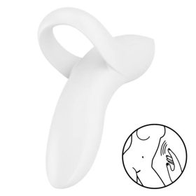 SATISFYER - BÁTOR LOVER FINGER VIBRÁTOR FEHÉR