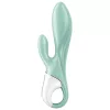 SATISFYER - AIR PUMP BUNNY 5+ FELFÚJHATÓ NYÚL VIBRÁTOR APP GREEN