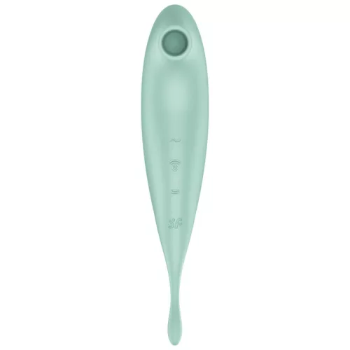 SATISFYER - TWIRLING PRO+ AIR PULSE STIMULATOR & VIBRATOR APP GREEN