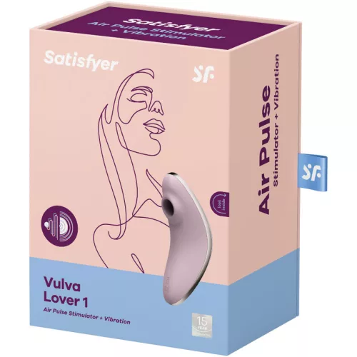 SATISFYER - VULVA LOVER 1 LÉGPULZUSSTIMULÁTOR ÉS VIBRÁTOR VIOLET