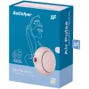 SATISFYER - PRO TO GO 3 DUPLA LÉGPULZUS STIMULÁTOR ÉS VIBRÁTOR RÓZSASZÍN