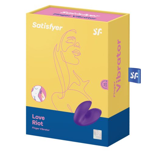 SATISFYER - LOVE RIOT FINGER VIBRATOR LILA