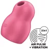 SATISFYER - PRO TO GO 1 DUPLA LÉGPULZUS STIMULÁTOR ÉS VIBRÁTOR PIROS
