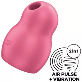   SATISFYER - PRO TO GO 1 DUPLA LÉGPULZUS STIMULÁTOR ÉS VIBRÁTOR PIROS