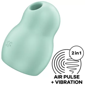  SATISFYER - PRO TO GO 1 DUPLA LÉGPULZUS STIMULÁTOR ÉS ZÖLD VIBRÁTOR
