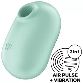   SATISFYER - PRO TO GO 2 DUPLA LÉGPULZUSSTIMULÁTOR ÉS VIBRÁTOR ZÖLD