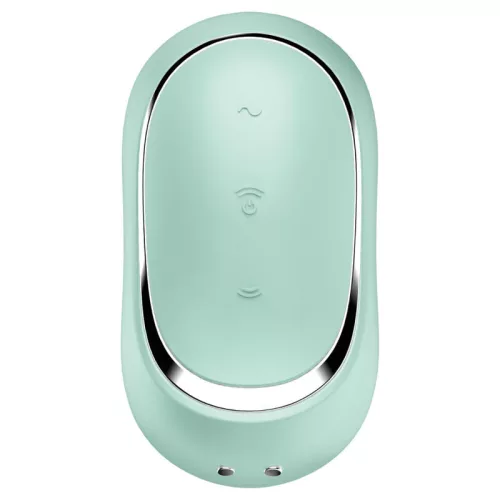 SATISFYER - PRO TO GO 2 DUPLA LÉGPULZUSSTIMULÁTOR ÉS VIBRÁTOR ZÖLD
