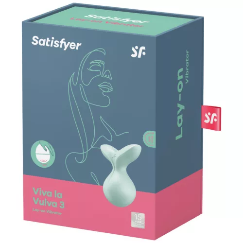 SATISFYER - VIVA LA VULVA 3 LAY-ON VIBRÁTOR ZÖLD