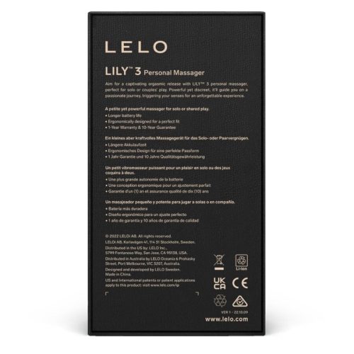 LELO - LILY 3 SZEMÉLYES MASSZÁZSGÉP - LILA