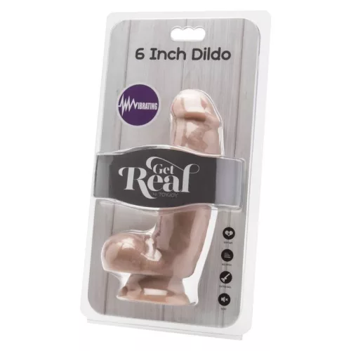 LÉGY KOMOLYA – DILDO 12 CM, GOLYÓK VIBRÁTOR BŐRÉVEL