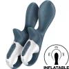 SATISFYER - LÉGPUMPA BOOTY 2 SÖTÉTSZÜRKE
