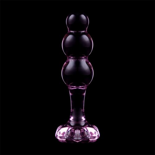 NEBULA SOROZAT IBIZA - MODEL 1 ANÁLIS DUGÓ BOROZILIKÁT ÜVEG RÓZSASZÍN 10,5 CM -O-3 CM