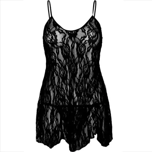 LEG AVENUE - CHEMISE VIRÁGCSIPKE